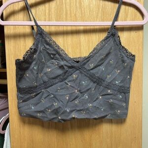 Aeropostale Charcoal Lace Bandeau